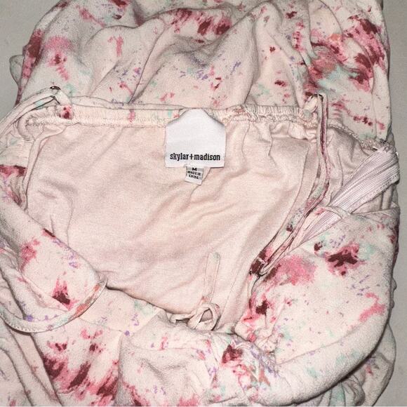 skylar+madison Womens Stretch Bodycon Cinched Tank Mini Dress Floral Pink M NWOT - Picture 8 of 10